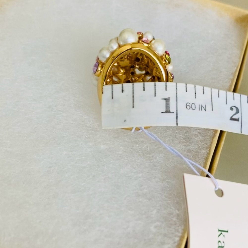 Kate Spade Pearl Caviar Statement Ring NWT - Picture 6 of 7